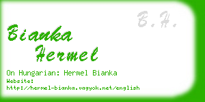 bianka hermel business card